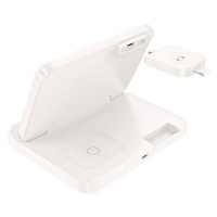 Зарядка Qi Pass folding 3-in-1 wireless fast charger CQ7 (iWatch + SAM) |15W|
