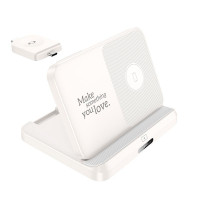 Зарядка Qi Pass folding 3-in-1 wireless fast charger CQ7 (iWatch + SAM) |15W|