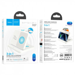 Зарядка Qi Pass folding 3-in-1 wireless fast charger CQ7 (iWatch + SAM) |15W|