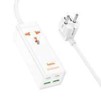 Подовжувач Hoco Barry desktop charger AC10A |2USB/2Type-C, PD/QC, 65W/10A|