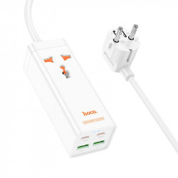 Подовжувач Hoco Barry desktop charger AC10A |2USB/2Type-C, PD/QC, 65W/10A|