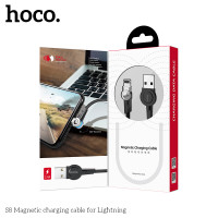Кабель Hoco Магнітний Lightning Rotatable plug S8 |1.2m, 2.4A|