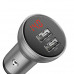 Адаптер автомобільний BASEUS Digital Display Dual USB |2USB, 4.8A, 24W| (CCBX-0S)