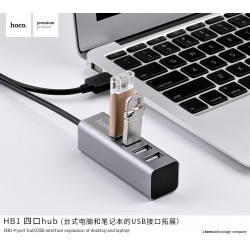 Hub адаптер HOCO USB Line machine HB1 |4USB|