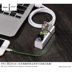 Hub адаптер HOCO USB Line machine HB1 |4USB|
