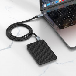 Кабель Hoco Type-c to Type-C USB3. 2 20GBPS 100W HD high speed data cable US06 (2M)