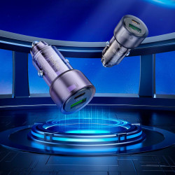 Адаптер автомобільний Hoco Micro USB cable Spacious Car charger set Z52 |1USB/1Type-C, 38W/3A, PD/QC|