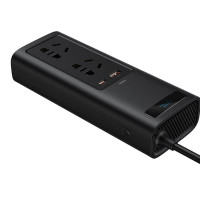 Автомобільний перетворювач напруги BASEUS In-car Inverter 150W (220V EU / CN) |2Sockets EU/CN 220V, 1USB/1Type-C, 0.4m| (CRNBQ-A01)