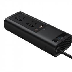 Автомобільний перетворювач напруги BASEUS In-car Inverter 150W (220V EU / CN) |2Sockets EU/CN 220V, 1USB/1Type-C, 0.4m| (CRNBQ-A01)