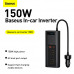 Автомобільний перетворювач напруги BASEUS In-car Inverter 150W (220V EU / CN) |2Sockets EU/CN 220V, 1USB/1Type-C, 0.4m| (CRNBQ-A01)