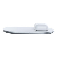 Зарядка QI BASEUS Simple 2in1 Wireless Charger 18w Max For Phones + Pods (WXJK-01)