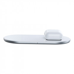 Зарядка QI BASEUS Simple 2in1 Wireless Charger 18w Max For Phones + Pods (WXJK-01)