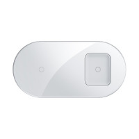 Зарядка QI BASEUS Simple 2in1 Wireless Charger 18w Max For Phones + Pods (WXJK-01)
