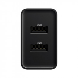 Адаптер мережевий BASEUS Speed Mini Dual U Charger |2USB, 2A, 10.5W| (CCFS-R02)