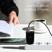 Адаптер мережевий BASEUS Speed Mini Dual U Charger |2USB, 2A, 10.5W| (CCFS-R02)