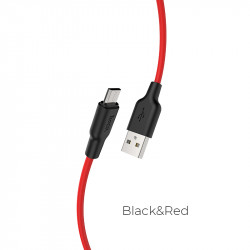 Кабель Hoco Micro USB Silicone X21 Plus |2M, 2.4A|