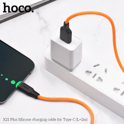 Кабель Hoco Type-C Silicone X21 Plus |2M, 3A|