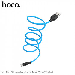 Кабель Hoco Type-C Silicone X21 Plus |2M, 3A|