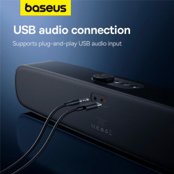 Акустика BASEUS Aequr DS10 Mini Soundbar |BT5.3, AUX/USB, OTA, RGB, 2.5Wx2|