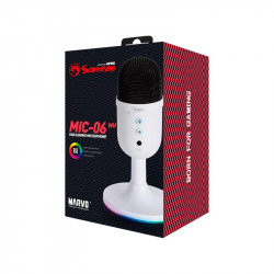 Ігровий мікрофон RGB MARVO MIC-06 |USB, AUX|