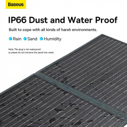 Портативна сонячна панель Baseus Energy Stack Solar Panel |100W, 18V, 5.5A, IP66|