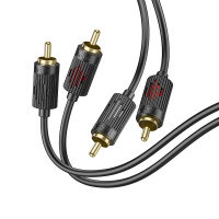 Кабель HOCO dual RCA red and white double Lotus audio cable UPA29 |1.5M|