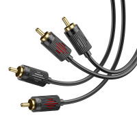 Кабель HOCO dual RCA red and white double Lotus audio cable UPA29 |1.5M|