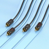 Кабель HOCO dual RCA red and white double Lotus audio cable UPA29 |1.5M|