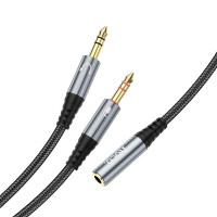 Кабель HOCO 2-in-1 3.5 headset audio adapter Cable UPA21 (female to 2male) |0.25M|