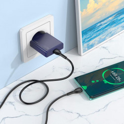 Адаптер мережевий HOCO Type-C to Type-C cable Biscuit single port charger N44 |Type-C, QC/PD, 30W/3A|