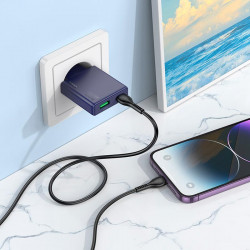 Адаптер мережевий HOCO Biscuit charger N45 |1USB/1Type-C, QC/PD, 30W/3A|