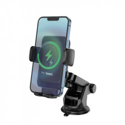 Тримач HOCO 2 in 1 Air outlet / Dashboard Smart alignment wireless charging Car holder S35 |5-15W Max|