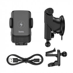 Тримач HOCO 2 in 1 Air outlet / Dashboard Smart alignment wireless charging Car holder S35 |5-15W Max|