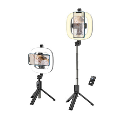 Тримач з кільцевим освітленням HOCO Showfull fill light live broadcast holder Lv03 Plus |BT4.1, 0.95m, LED 9Level|