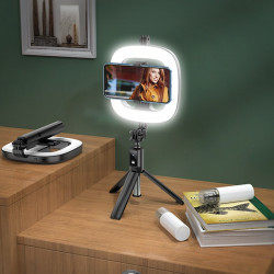 Тримач з кільцевим освітленням HOCO Showfull fill light live broadcast holder Lv03 Plus |BT4.1, 0.95m, LED 9Level|