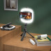 Тримач з кільцевим освітленням HOCO Showfull fill light live broadcast holder Lv03 Plus |BT4.1, 0.95m, LED 9Level|
