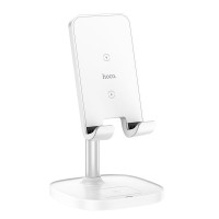 Зарядка Qi HOCO Thorough 2-in-1 stand with wireless fast charging CW37 |5-15W Max, PD/QC, 178mm|
