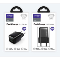 Адаптер мережевий JOYROOM Mini dual Port smart fast charge L-2A121 |2USB, 2.4A|