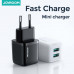 Адаптер мережевий JOYROOM Mini dual Port smart fast charge L-2A121 |2USB, 2.4A|