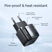 Адаптер мережевий JOYROOM Mini dual Port smart fast charge L-2A121 |2USB, 2.4A|