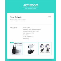 Адаптер мережевий JOYROOM Mini dual Port smart fast charge L-2A121 |2USB, 2.4A|