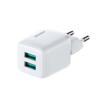 Адаптер мережевий JOYROOM Mini dual Port smart fast charge L-2A121 |2USB, 2.4A|