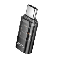 Перехідник HOCO C male to iP female transparent adapter UA36D |480Mbps, 3A|