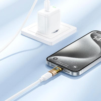 Перехідник HOCO C male to iP female transparent adapter UA36D |480Mbps, 3A|
