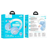 Навушники HOCO Cute fun BT headphones W50 |BT5.3, AUX/TF, 12h|
