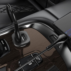 Адаптер автомобільний Hoco Lightning Cable Wise road dual port Car charger set NZ4 |2USB, 4.8A|