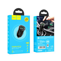 Адаптер автомобільний Hoco Leading car charger Z44 |1USB/1Type-C, 3A, 20W, QC/PD|