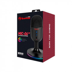 Ігровий мікрофон RGB MARVO MIC-06 |USB, AUX|