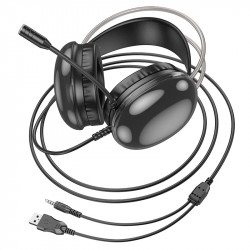 Навушники HOCO rich gaming headphones W109 RGB |AUX+USB, 2m|