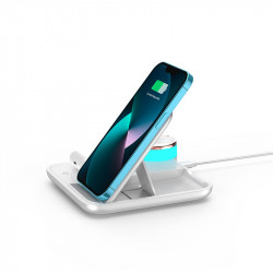 Зарядка Qi 4in1 wireless charger RGB X499 |Phone/Watch/Earphones, 15W Max|